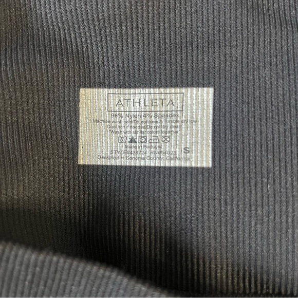 Athleta High Waist Power Through Mesh Legging Pants Work Out Athleisure Wear SM - Picture 3 of 10